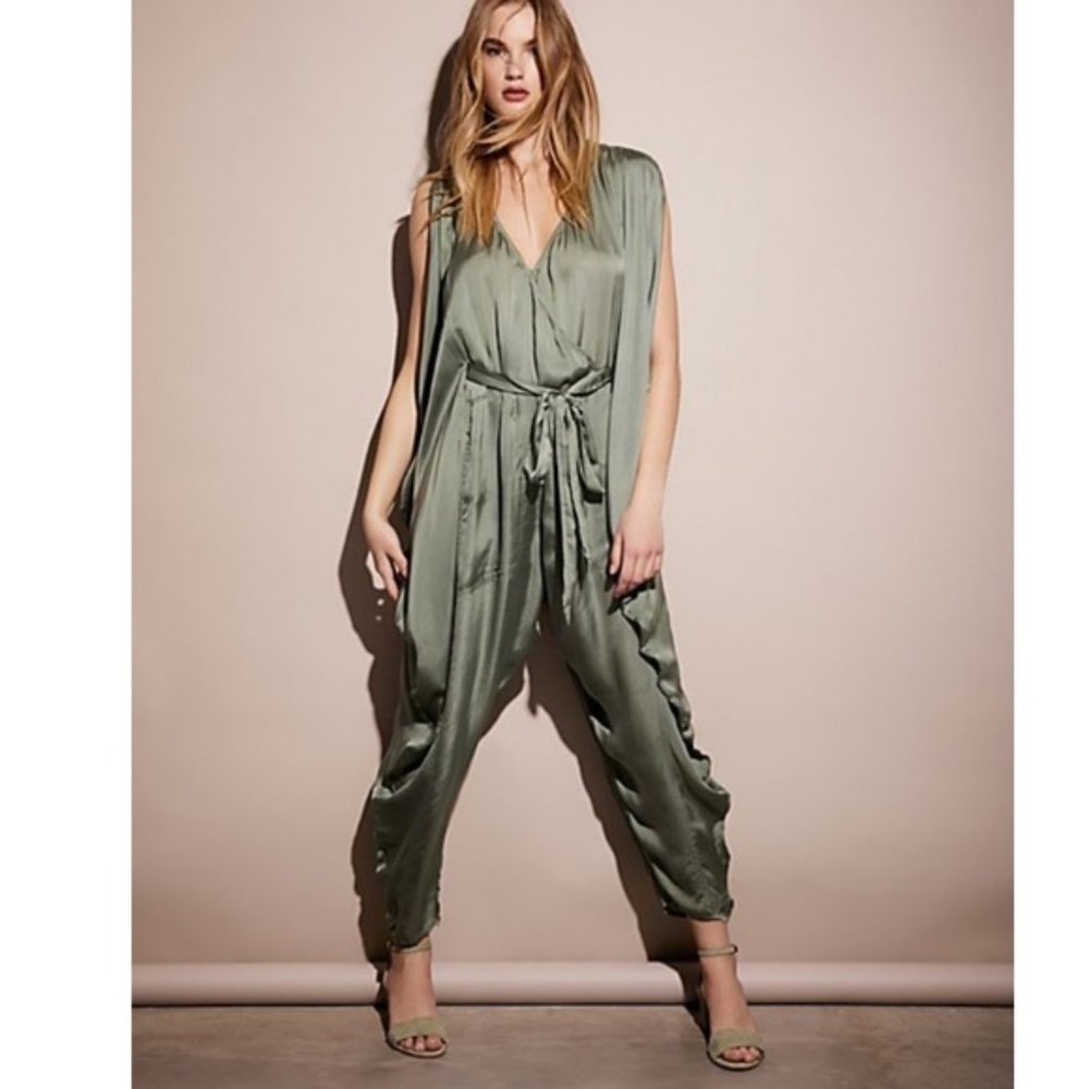 ISO Nicholas K Rue jumpsuit in green or black (L)